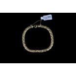 Rope style gold bracelet, hallmarked 9ct yellow gold, approximate length 18.5cm, total jewellery