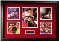 George Foreman, 10x8 photo signed by George Foreman. Professionally framed and mounted for supreme