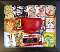 Muhammad Ali, Boxing Glove hand signed by Muhammad Ali. Professionally framed to museum standard.