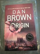 NO RESERVE LOT IN AID OF CHARITY,signed first edition copy of ORIGIN by Dan Brown.
