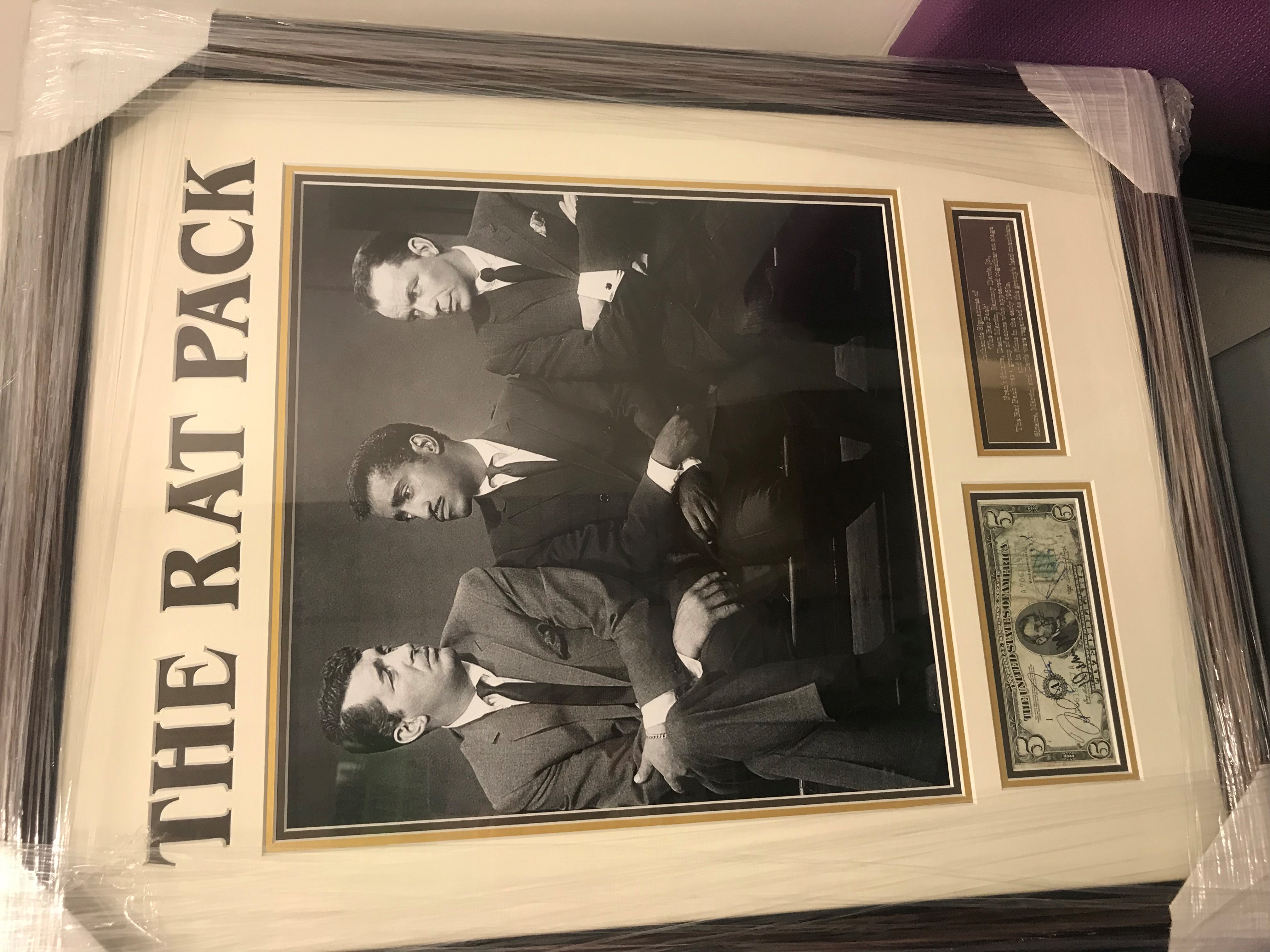 Rat pack signed $5 note.
