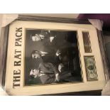 Rat pack signed $5 note.