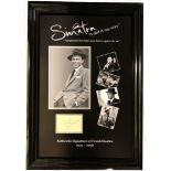 Frank Sinatra, Vintage album page hand signed by Frank Sinatra. Profesionally framed and mounted