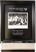 Paul & Linda, 10x8 photo signed by Linda and Paul McCartney. Professionally framed and mounted