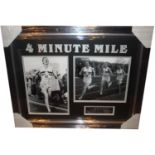 Roger Bannister, First four minute mile. A 12x8 photo hand signed clearly by Roger Bannister.