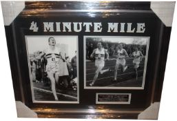 Roger Bannister, First four minute mile. A 12x8 photo hand signed clearly by Roger Bannister.