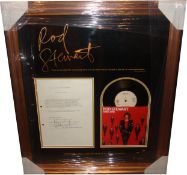 Rod Stewart, Original contract (carridge of goods for tour) signed by Rod Stewart. Professionally