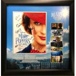 Mary Poppins Cast signed, A stunning 11x14 Mary Poppins Returns colour photo hand signed clearly