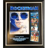 Rocket Man Multi signed, A stunning 11x14 colour photo hand signed clearly by Taron Egerton,