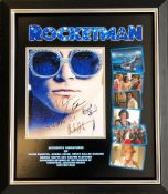 Rocket Man Multi signed, A stunning 11x14 colour photo hand signed clearly by Taron Egerton,