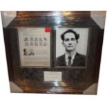 Ronnie Biggs, Great Train Robbery Presentaion hand signed by Ronnie Biggs, Professionally mounted