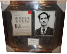 Ronnie Biggs, Great Train Robbery Presentaion hand signed by Ronnie Biggs, Professionally mounted