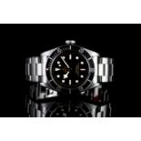 GENTLEMANS TUDOR BLACK BAY 79230N CIRCA 2019 STICKERED AND UNWORN.WITH BOX AND PAPERS, round , black