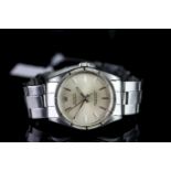GENTLEMENS ROLEX OYSTER PERPETUAL WRISTWATCH REF. 1007, circular cream patina dial with silver