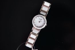 *LOT SUBJECT TO VAT* LADIES BERING CERAMIC NEW OLD STOCK REFERENCE 10725-754, circular white dial,