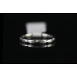 PLATINUM WEDDING BAND,weight 3.7gms,size M.not hallmarked.