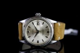 GENTLEMEN'S ROLEX DATEJUST MODEL 1603 CIRCA 1960 HEAD ONLY, silver dial with silver dagger hands,