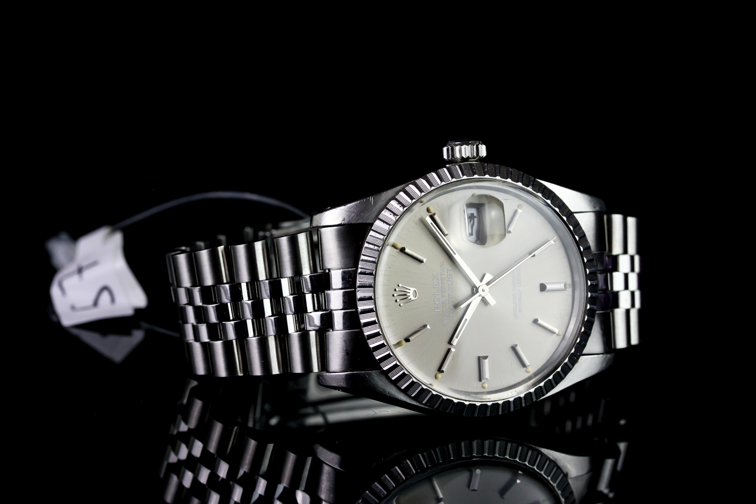 GENTLEMANS ROLEX DATEJUST MODEL 16013 SN 707.... CIRCA 1980,silver dial with silver hands, silver - Image 2 of 3