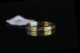 TIFFANY &CO 18K 727 5TH AVENUE ,NEW YORK RING 10022,stamped 750, total weight 2.7gms, size K 1/2.