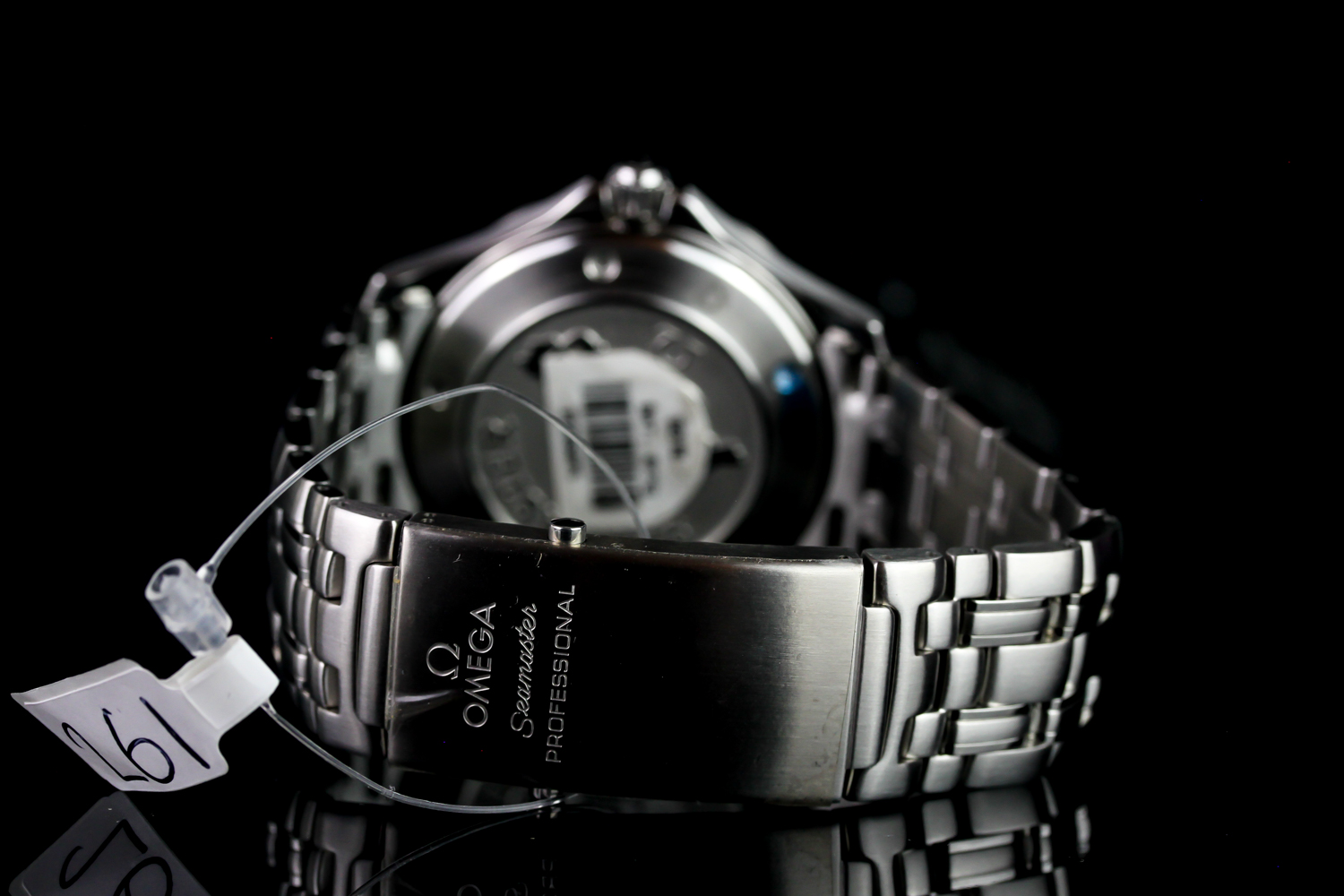GENTLEMANS OMEGA SEAMASTER 22218000,round,blue dial and illuminated hands, illuminated dot markers, - Image 3 of 5