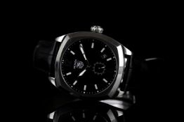 GENTLEMANS TAG HEUER MONZA WR2110, cushion, black dial with illuminated hands, second hand on