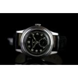 RARE GENTLEMENS LONGINES GREENLANDER MILITARY DIRTY DOZEN WRISTWATCH REF. 23088, circular black