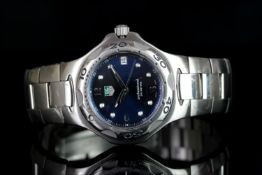 GENTLEMENS TAG HEUER KIRIUM PROFESSIONAL WRISTWATCH REF.WL1113-0, circular blue dial with silver and