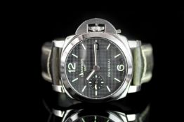 GENTLEMANS PANERAI LUMINOR GMT WRISTWATCH REF OP6950 W/BOX & PAPERS