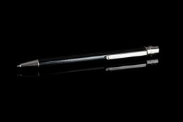 LADIES CARTIER PROPELLING BALLPOINT PEN , M363206,black and metal, supplied with box and papers