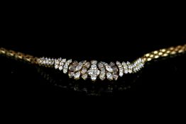 STUNNING 18CT DIAMOND, CHOKER NECKLET, mixture of ,brilliant, oval and marquise cut stones estimated