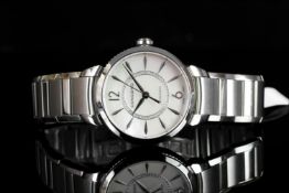 LADIES CONCORD IMPRESARIO , round, silver dial and hands, diamond set inner ring, silver markers,