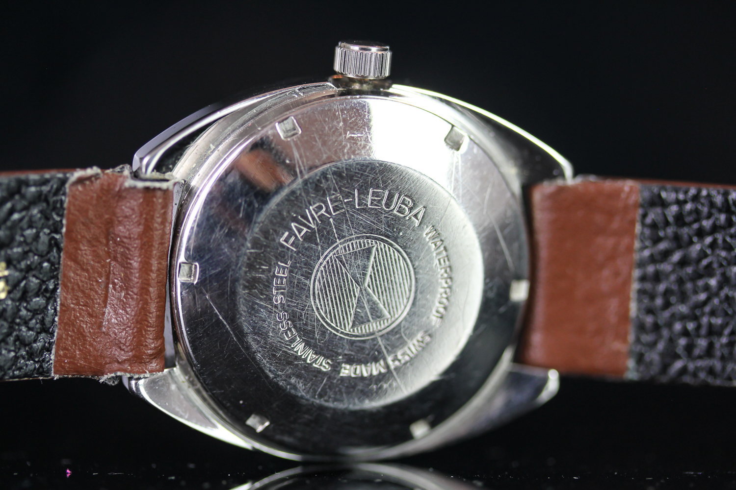 GENTLEMENS FAVRE LEUBA DUOMATIC WRISTWATCH, circular blue dial with hour markers, date at 3 0'clock, - Image 3 of 3
