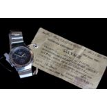 GENTLEMANS MILITARY ISSUED ORIENT CHRONOGRAPH,ISSUED TO THE BANGLADESH AIR FORCE,ACCOMPANIED BY