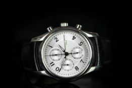 GENTLEMENS FREDERIQUE CONSTANT LIMITED EDITION CHRONOGRAPH WRISTWATCH, circular silver dial with
