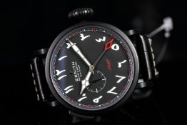 GENTLEMEN'S ZENTIH HERITAGE PILOT TYPE 20 GMT LTD EDITION 29/50 WRISTWATCH W/ WARRANTY CARD REF.96.