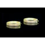 18CT TIFFANY&CO HOOP EARRINGS,stamped 750, total weight 16gms.