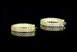 18CT TIFFANY&CO HOOP EARRINGS,stamped 750, total weight 16gms.