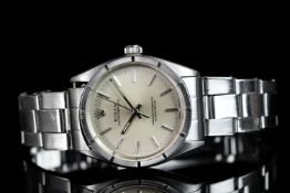 GENTLEMEN'S ROLEX OYSTER PERPETUAL WRISTWATCH CIRCA 1962 REF. 1007, circular light peach patina dial