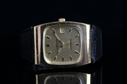 GENTLEMEN'S OMEGA CONSTELLATION, square, gold dial with black hands, black baton markers, 38x32mm