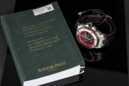 GENTLEMEN'S AUDEMARS PIGUET ROYAL OAK OFFSHORE 'QUEENS ROAD' CHRONOGRAPH LTD EDITION 14/100 TITANIUM