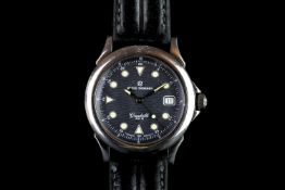 GENTLEMANS REVUE THOMMEN GRANDVILLE 2401, round,black dial with illuminated hands, illuminated