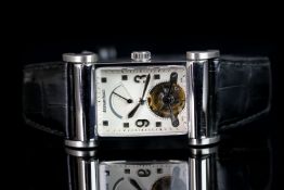 GENTLEMEN'S AUDEMARS PIGUET CANAPE TOURBILLON PLATINUM WRISTWATCH CIRCA 2002 REF. 259H2.PT.D.002CR.