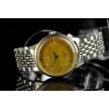 GENTLEMEN'S OMEGA SEAMASTER 30 WRISTWATCH, circular rust colour dial with gold faceted hour
