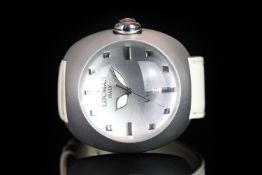 GENTLEMEN'S LOCMAN LUNA REF 0040, dome.silver dial illuminated hands, silver baton markers, date