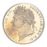 GREAT BRITAIN. George IV, 1820-30. Half-Sovereign, 1825, London, 3.99 g. Fr-379; KM-689; Marsh-