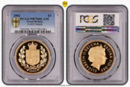 GREAT BRITAIN. Elizabeth II, 1952-. 5 Pounds, 2002, The Royal Mint, Proof. 39.94 g. KM-1028; S-