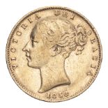 GREAT BRITAIN. Victoria, 1837-1901. Sovereign, 1858, London, Unbarred A's. 7.99 g. Marsh-41B; S-