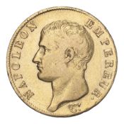 FRANCE. Napoleon I, 1804-14, 1815. 40 Francs, 1806 A, Paris, 12.90 g. Fr-481; Gad-1082; F-538; KM-
