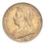 BRITISH COMMONWEALTH: AUSTRALIA. Victoria, 1837-1901. Sovereign, 1899 P, Perth, 7.99 g. KM-13. Older
