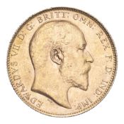 BRITISH COMMONWEALTH: AUSTRALIA. Edward VII, 1901-10. Sovereign, 1908 P, Perth, 7.99 g. S-3972; KM-